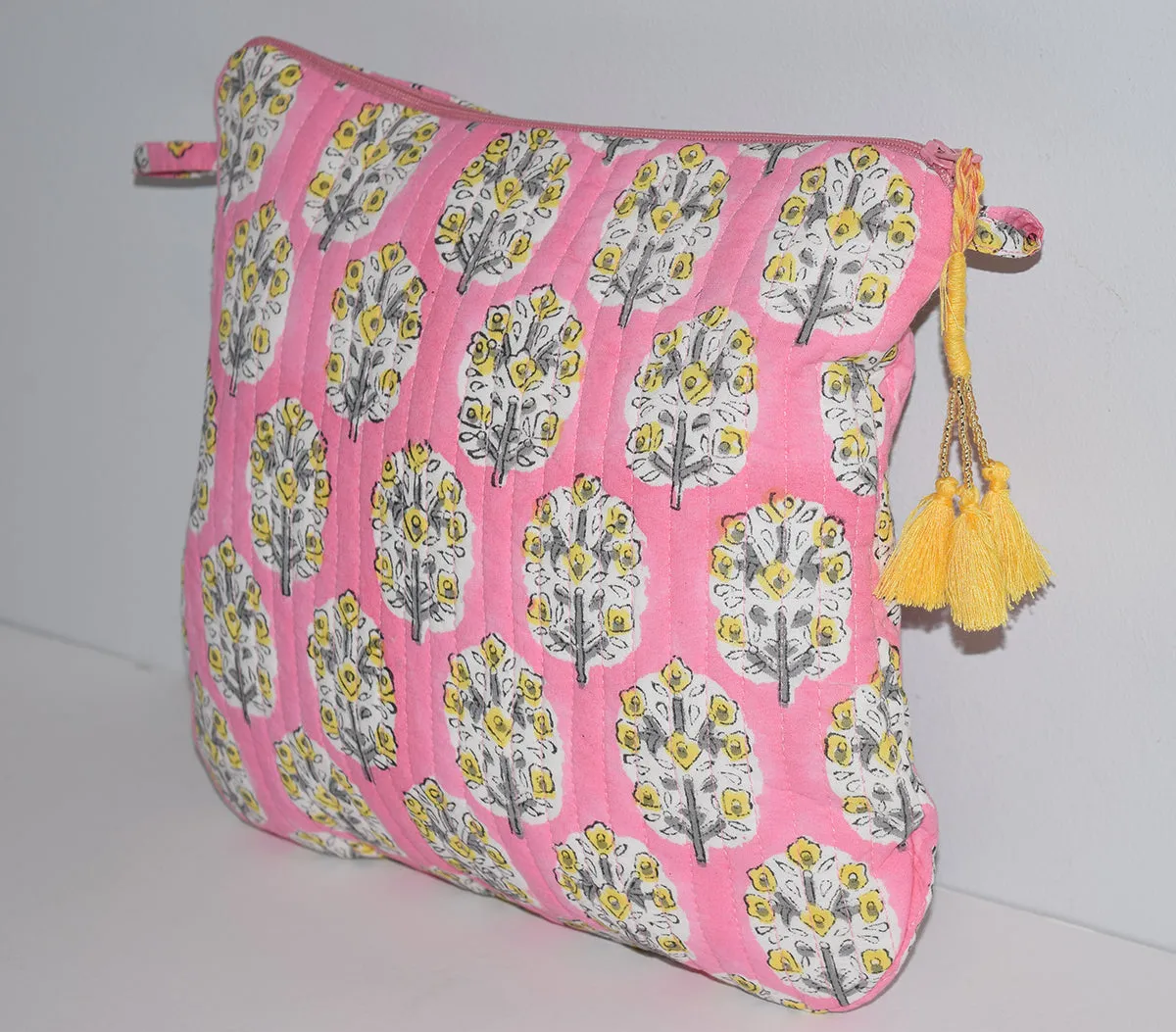 Square Waterproof Toiletry Bag | Pink Floral
