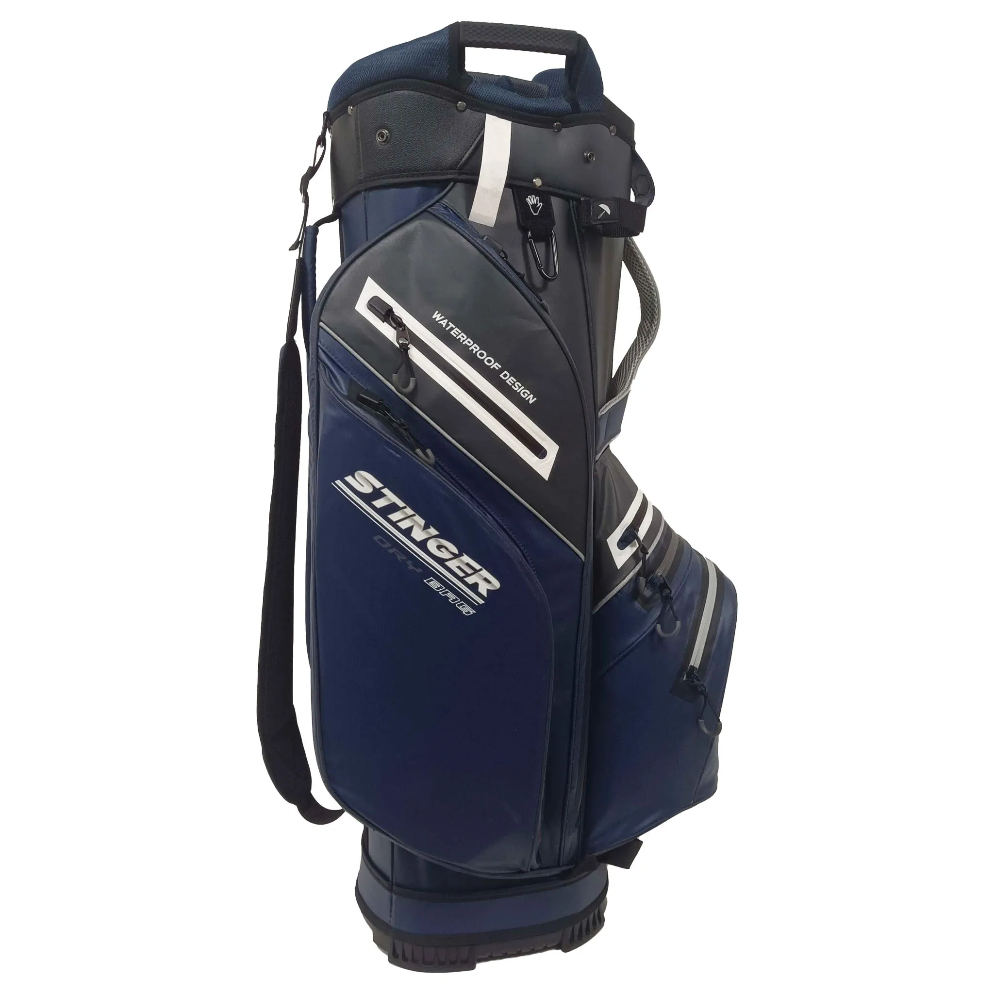Stinger Waterproof Golf Bag Version 2 - Black/Navy