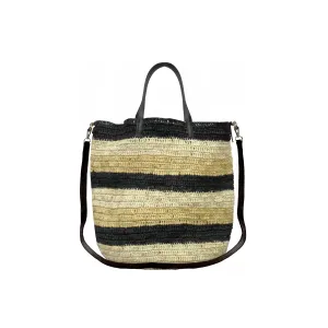 Stripes "El Viajero" Soft & Flexible Woven Straw Bag
