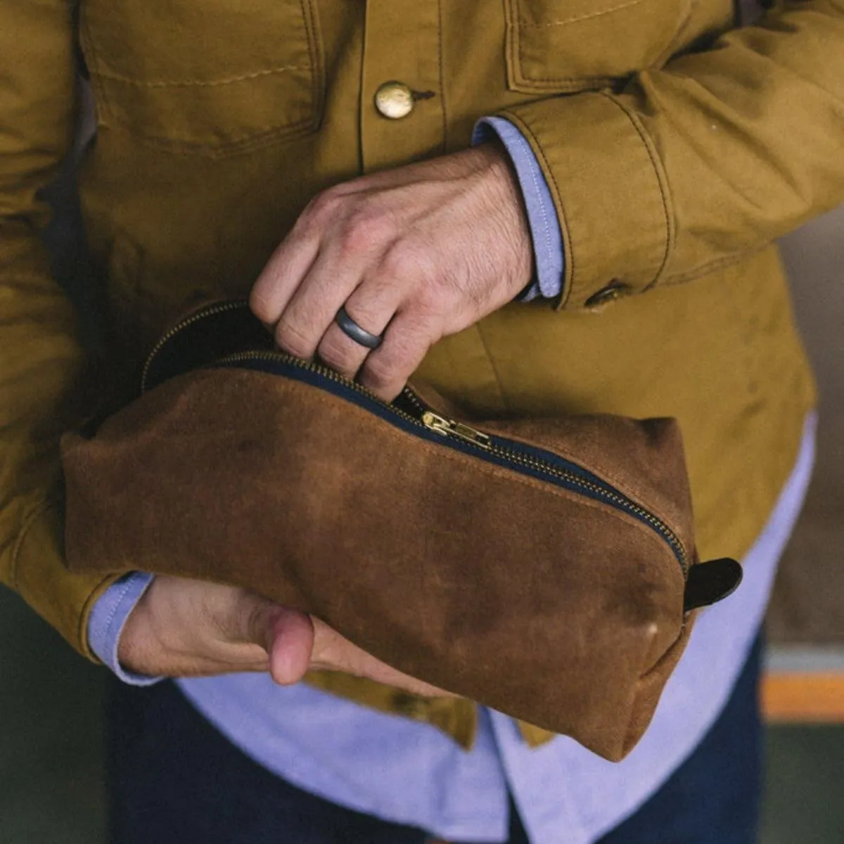 Sturdy Brothers Duck Canvas Dopp Kit - Navy