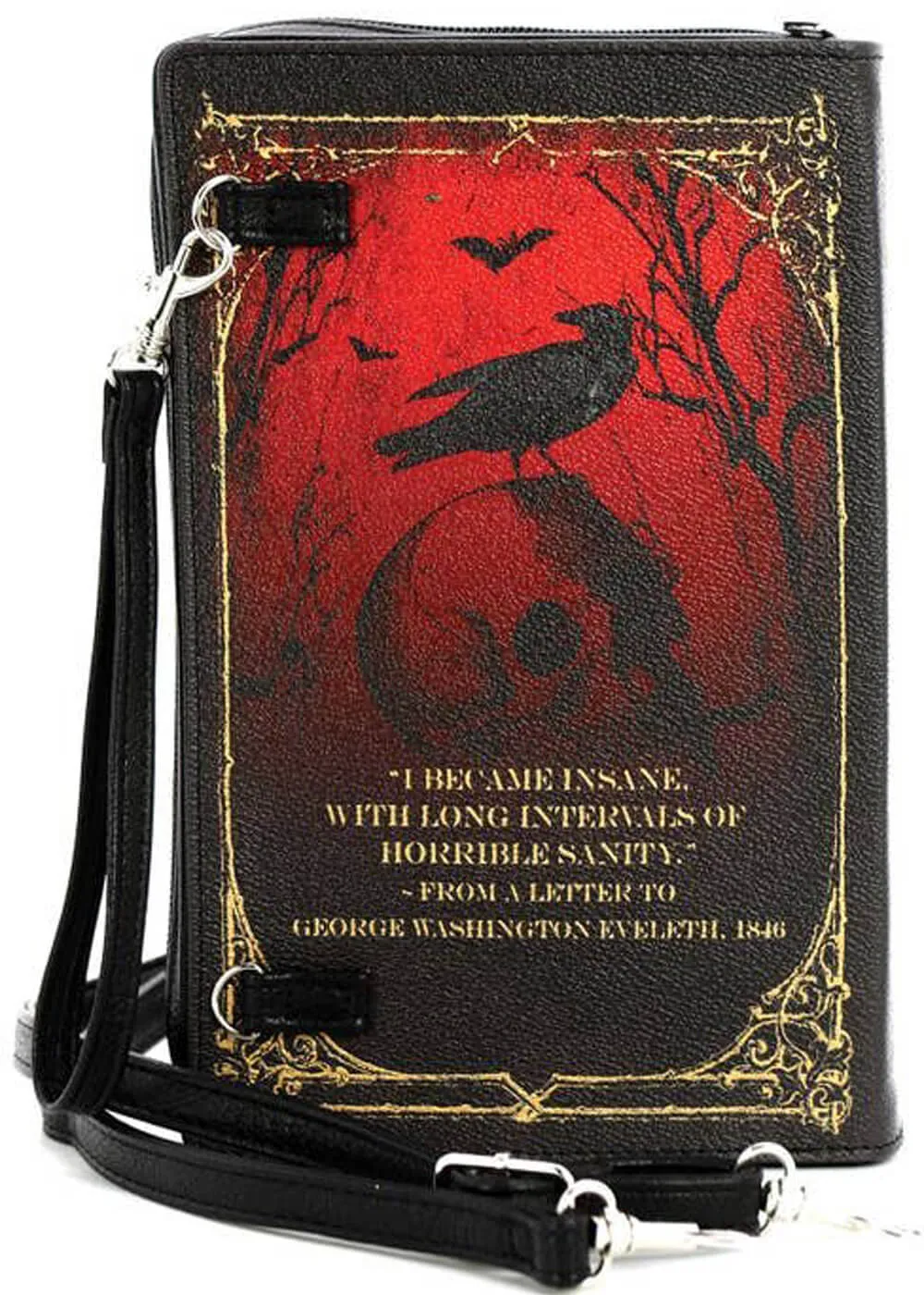 Succubus Bags Edgar Allan Poe Complete Book Shoulderbag Black