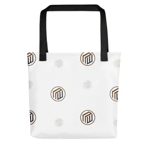 The Branded Tote-White