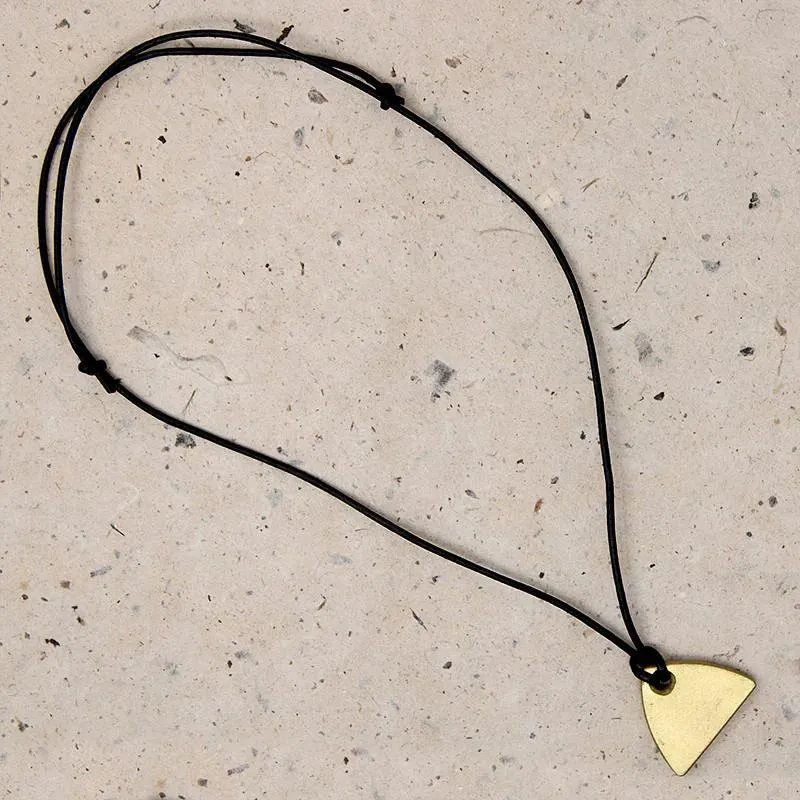 The Parabola Necklace in Brass by Local Artist