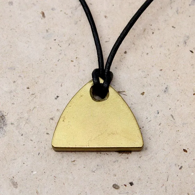 The Parabola Necklace in Brass by Local Artist