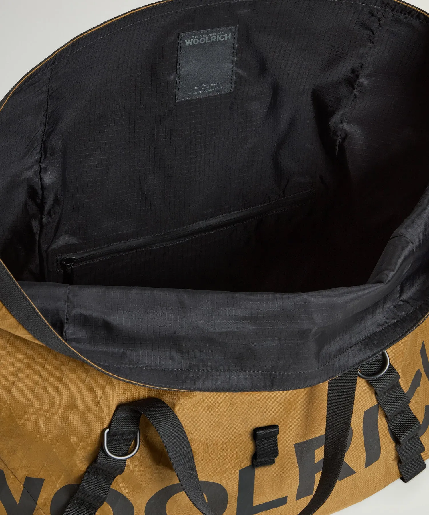 Todd Snyder x Woolrich Rolltop Duffle Bag in Brown