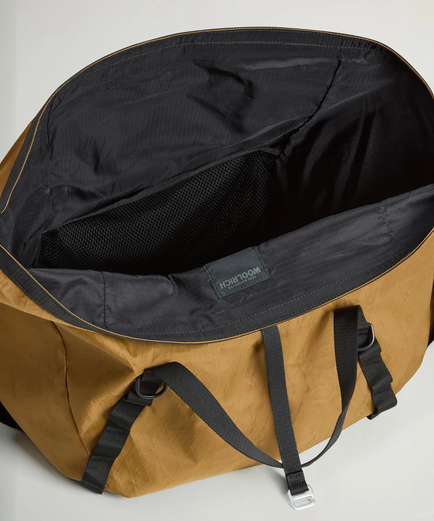 Todd Snyder x Woolrich Rolltop Duffle Bag in Brown
