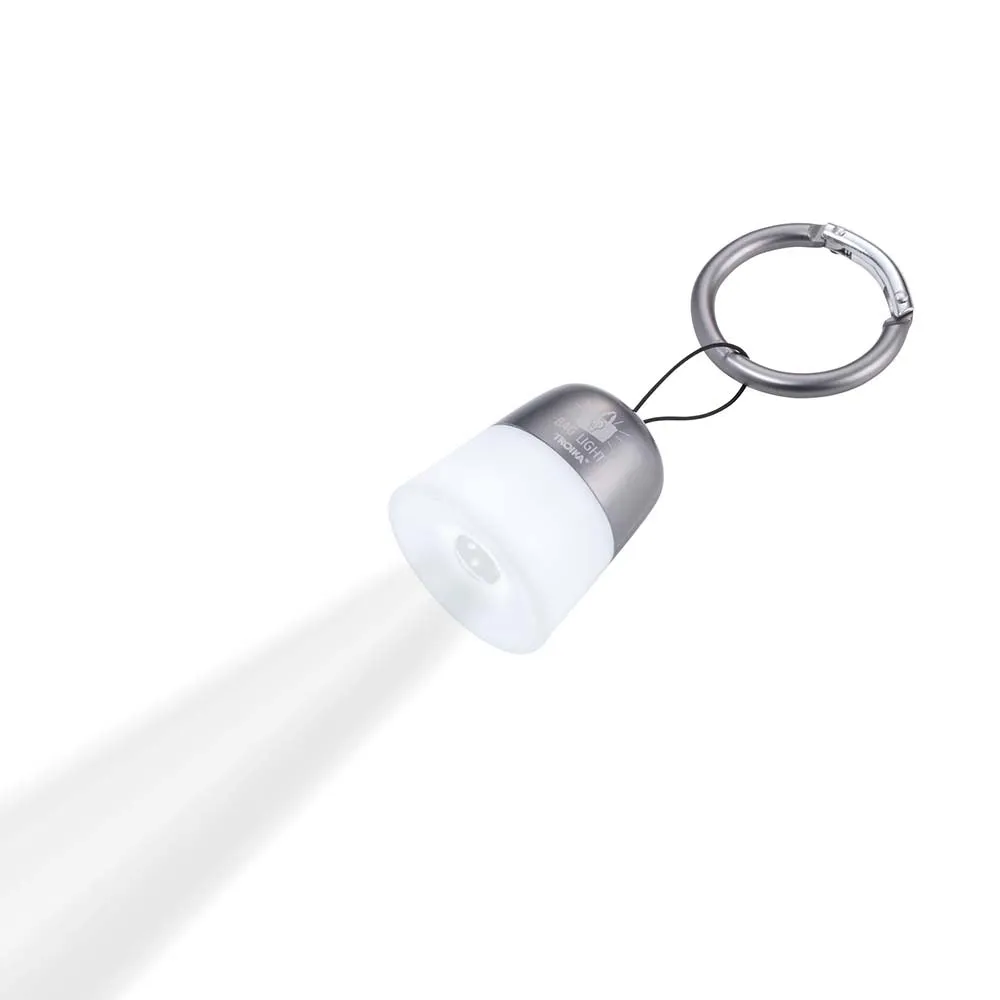 TROIKA Mini LED Bag Torch Keyring BAG LIGHT - Titanium