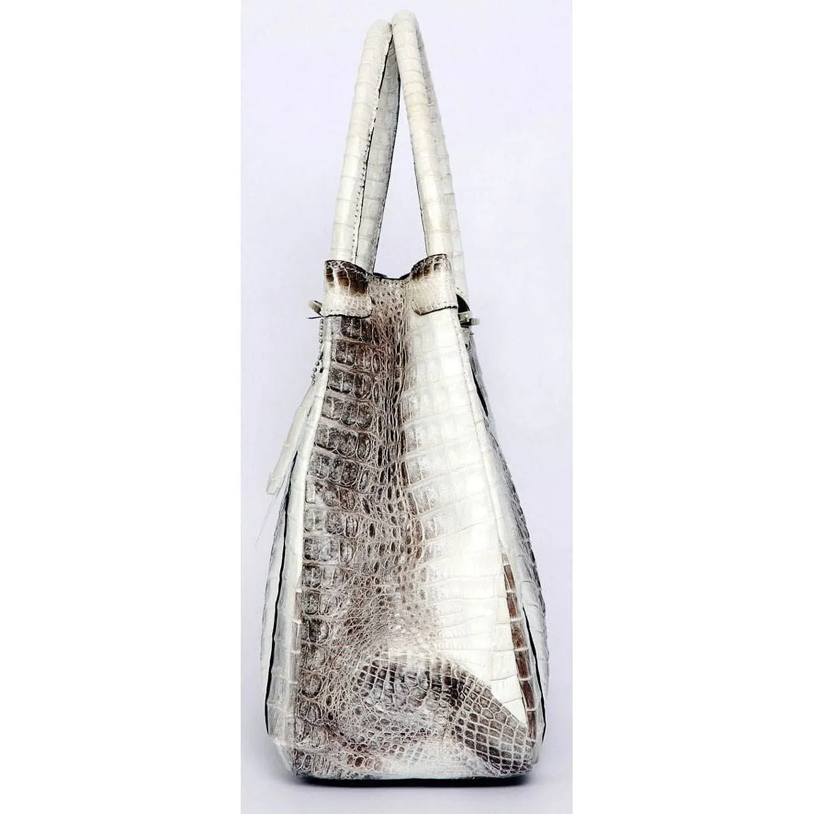 Twotone Crocodile Handbag