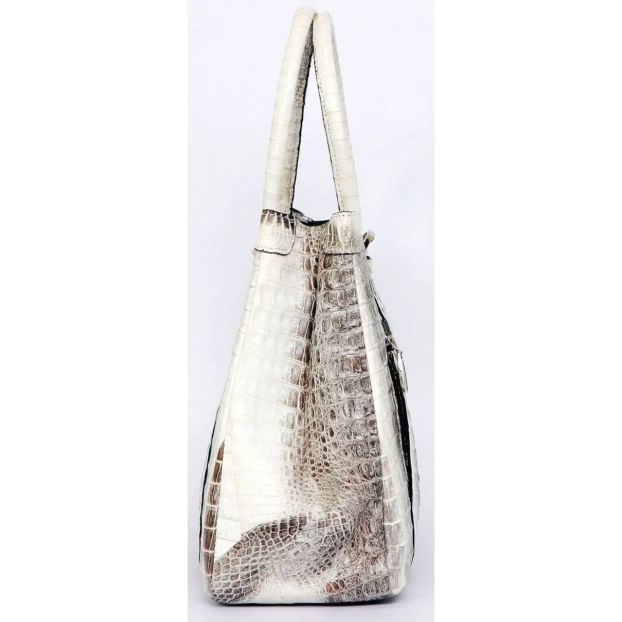 Twotone Crocodile Handbag