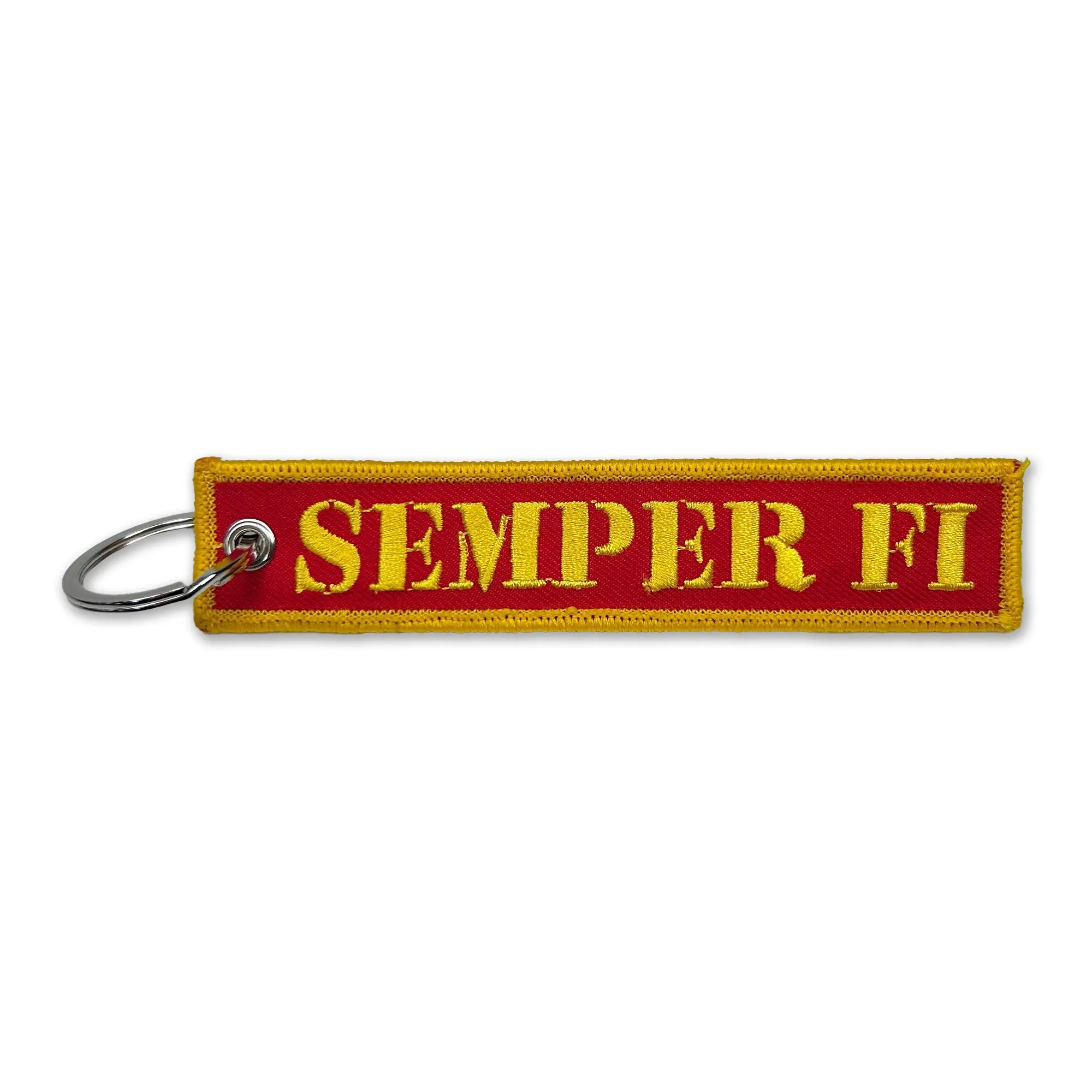 USMC Semper Fi Double Sided Embroidered Key Chain