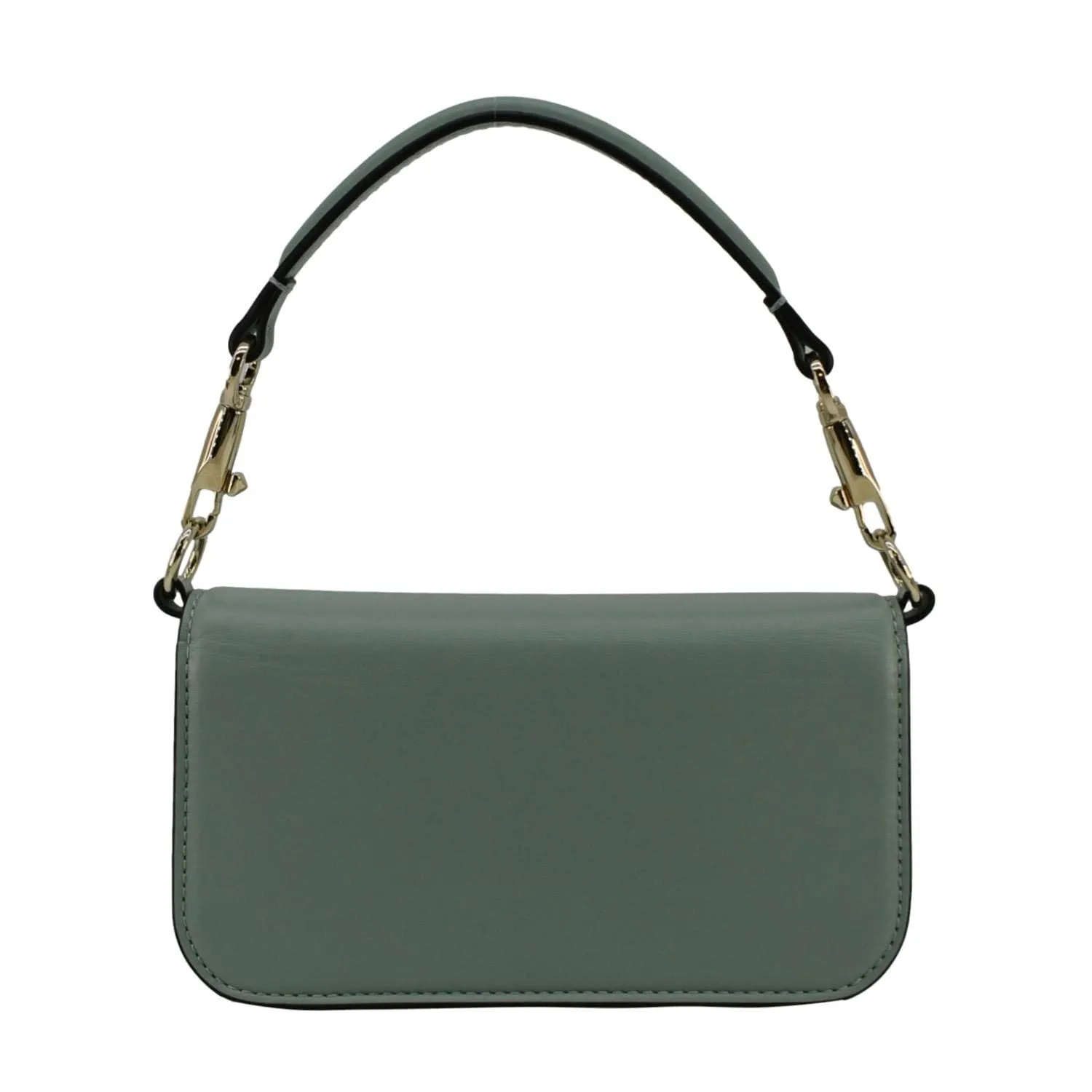 VALENTINO Jewel Logo Loco Small Leather Shoulder Bag Green
