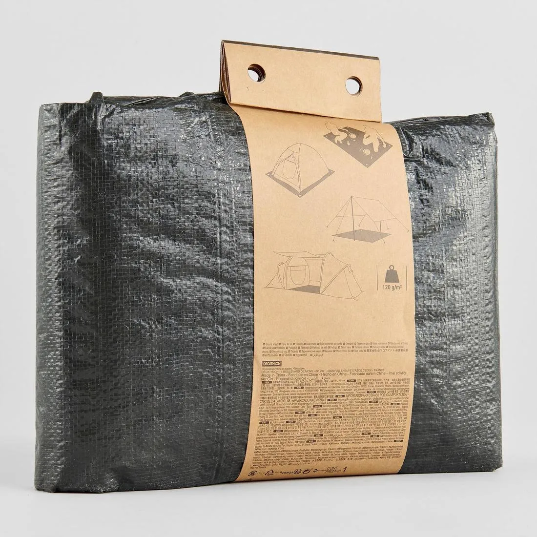 WATERPROOF GROUNDSHEET FOR TENTS AND CAMPING TRIPS – 3 X 4 METRES
