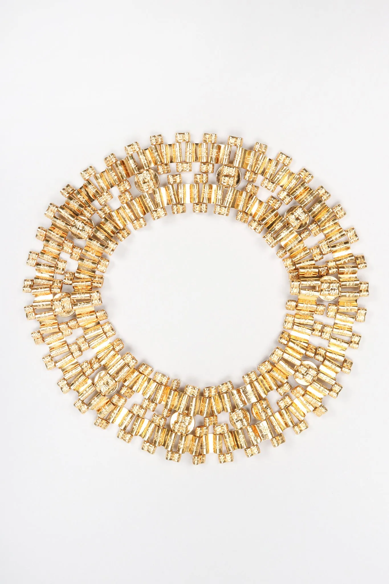 Wide Cabochon Chain Collar