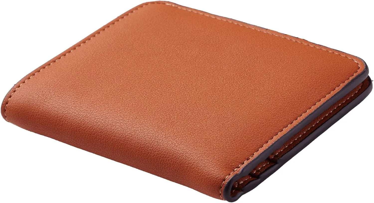 Women's Rfid Blocking Bifold Leather Wallet, Small Zipper Coin Purse with ID Window