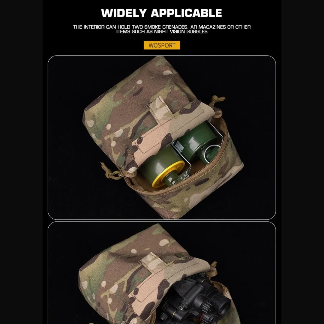 WST Multifunctional Molle Pouch GP with Zipper - MC Black