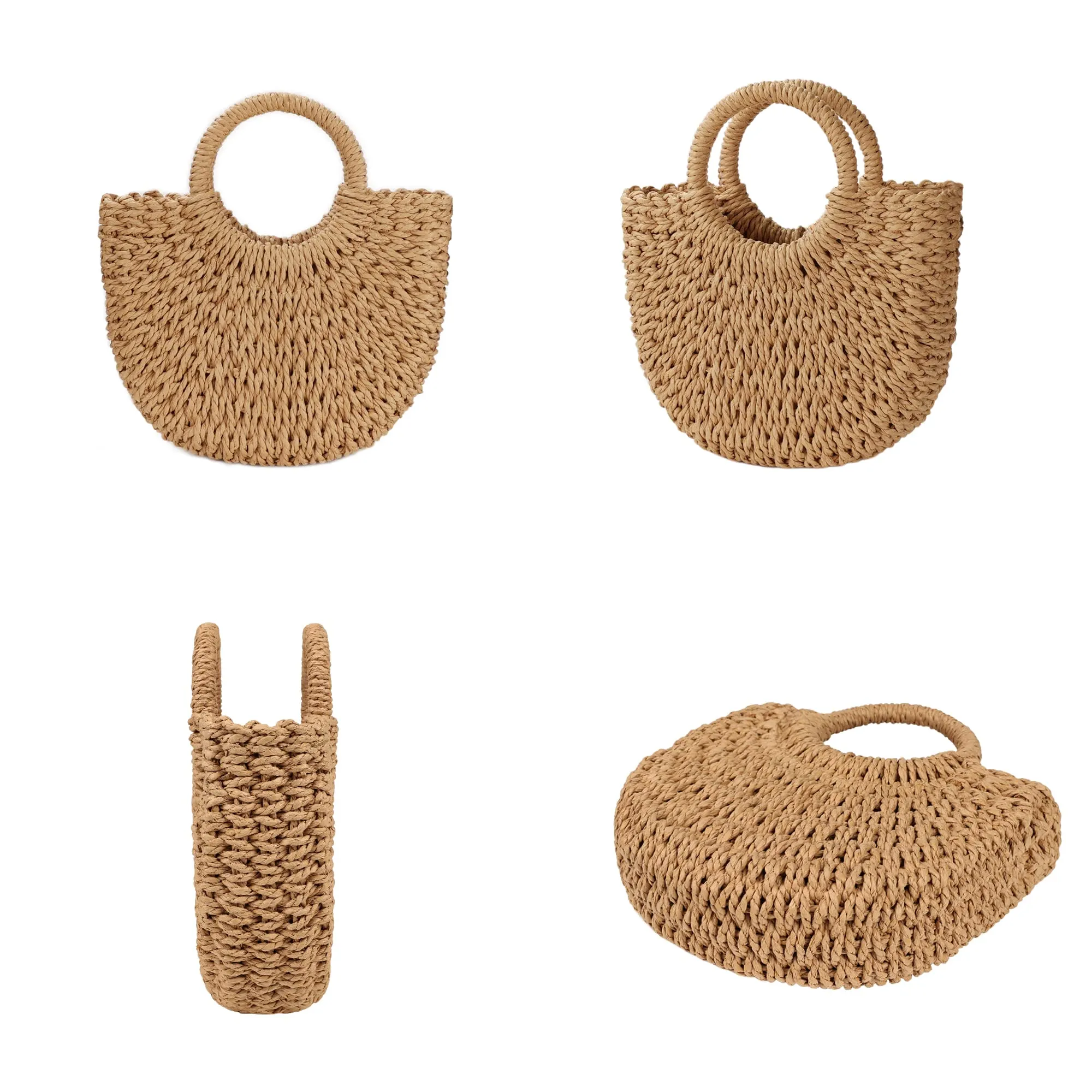 Youjaree Womens Straw Beach Bag, Woven Crossbody Shoulder Bags for Summer