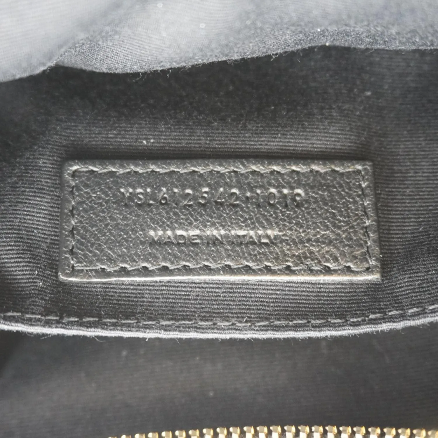 YVES SAINT LAURENT Lou Grained Leather Camera Crossbody Bag Black